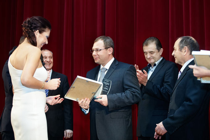 Fotografia z wręczenia nagród II edycji konkursu Innowacyjny Przedsiębiorca Województwa Lubelskiego 2011